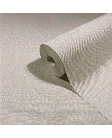 Ref.SP7034 estancia decorada con flores dalia Blanco Roto y fondo Beige, supreme