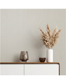 Ref.SP7025 ambiente real de tejido tapicería supreme, sobre fondo Blanco Roto en tonos Topo