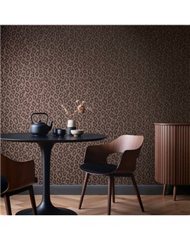 Ref.SP9061 ambiente real de piel de leopardo supreme, en tono Marrón