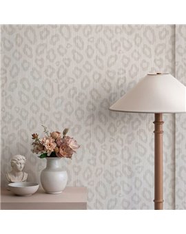 Ref.SP9062 foto de ambiente piel de leopardo supreme fondo Beige con Topo
