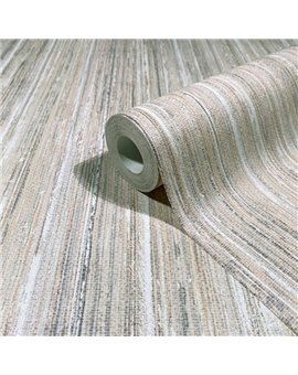 Ref.SP9047 ambiente con supreme vetas verticales Topo, Gris y Blanco Roto sobre fondo Beige
