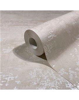 Ref.SP2570 ambiente con supreme estuco envejecido Beige y Nácar sobre fondo Beige