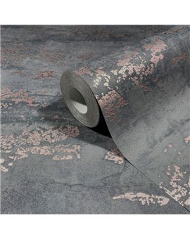 Ref.SP2573 ambiente con supreme estuco envejecido Bronce sobre fondo Gris