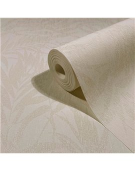 Ref.SP2591 estancia decorada con hojas de bambú en tono Marfil, supreme
