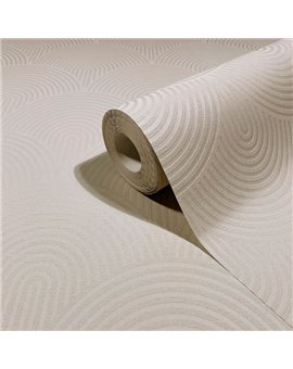 Ref.SP2595 estancia decorada con arcos concéntricos Marfil y fondo Beige, supreme