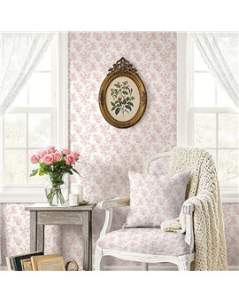 Ref.LB51801 foto de ambiente ramos grabados dolly mixtures fondo Blanco Roto con Rosa