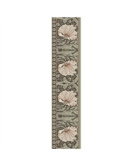 Ref.182110 ambiente real de tulipanes entrelazados hidden treasures, sobre fondo Marrón en tonos Beige, Verde y Topo