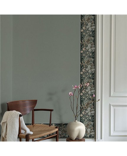 Ref.182106 foto de ambiente lirios arts & crafts hidden treasures fondo Azul con Beige, Marrón y Verde