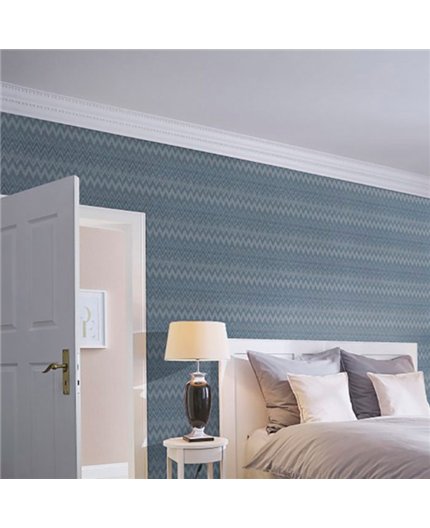 Ref.033-COT foto de ambiente zigzag cotton en tono Azul