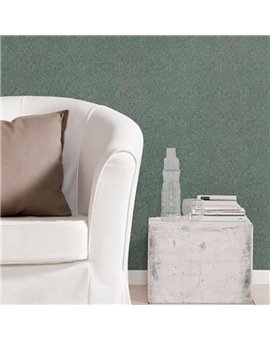 Ref.011-COT estancia decorada con damasco en tono Verde, cotton
