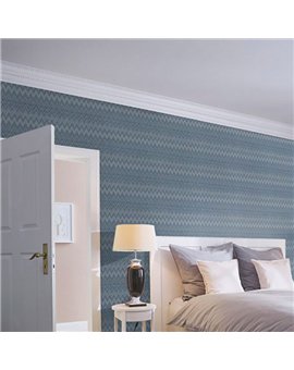 Ref.033-COT foto de ambiente zigzag cotton en tono Azul