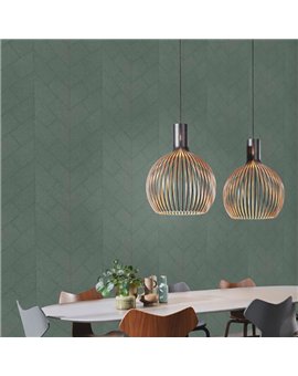 Ref.018-COT estancia decorada con espiga grande en Verde, cotton