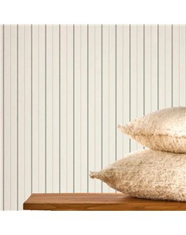 Ref.FAMI-202729110 foto de ambiente rayas finas maison de famille fondo Beige con Marrón y Ocre