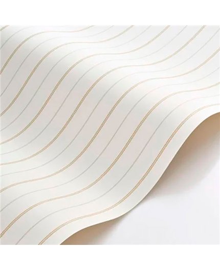 Ref.FAMI-202721012 ambiente con maison de famille rayas finas Beige y Topo sobre fondo Beige