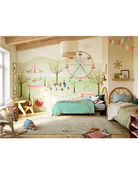 Ref.OUTT202997207NW ambiente con once upon a time 3 mural feria en tono Multicolor