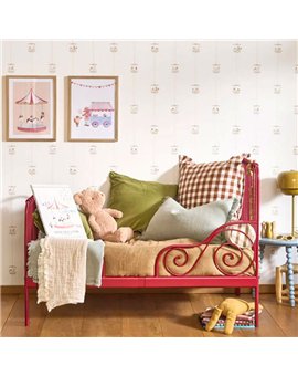 Ref.OUTT202831919 ambiente real con barquillas de feria sobre fondo Blanco en tonos Beige, Gris, Marrón y Naranja