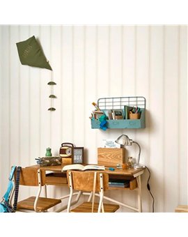 Ref.OUTT202959119 estancia decorada con rayas pespunte Beige y fondo Blanco, once upon a time 3