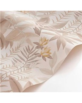 Ref.CANP202631313 ambiente con canopee jungla tropical Beige, Gris y Amarillo sobre fondo Blanco Roto