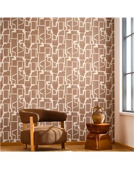 Ref.BATE202752444 ambiente con basalte geométrico bloques en tono Beige