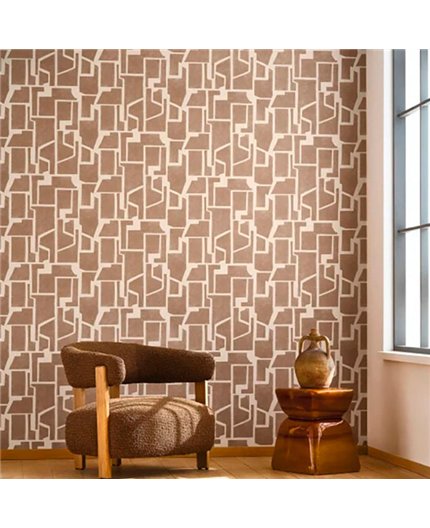 Ref.BATE202752444 ambiente con basalte geométrico bloques en tono Beige