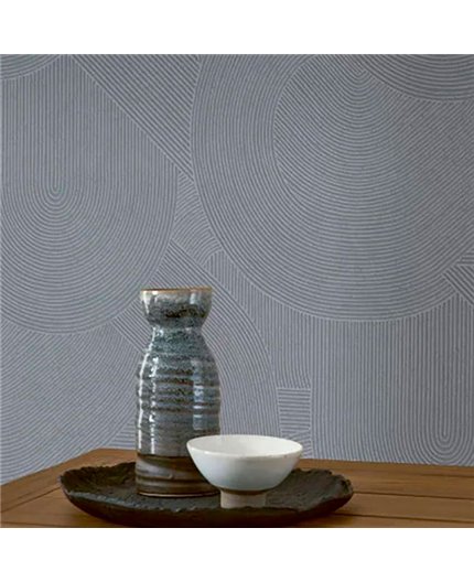 Ref.BATE202786712 estancia decorada con arcos en relieve Topo y fondo Gris, basalte