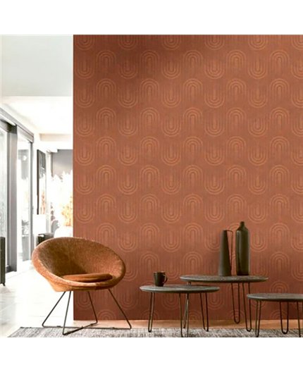 Ref.BATE202803630 ambiente con basalte arcos concéntricos Cobre sobre fondo Marrón