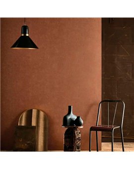 Ref.BATE202793333 estancia decorada con liso mineral Cobre y fondo Marrón, basalte