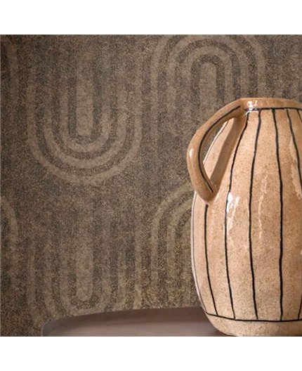 Ref.BATE202809777 ambiente con basalte arcos concéntricos en tono Marrón