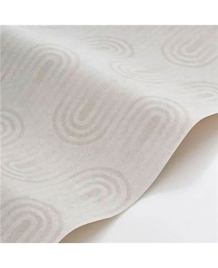 Ref.BATE202801568 ambiente con basalte arcos concéntricos Beige sobre fondo Blanco Roto
