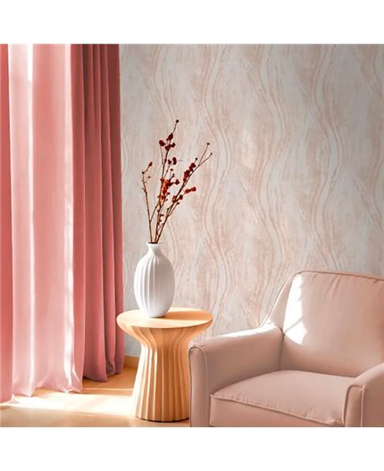 Ref.AB2493 ambiente con absolute ondas marmoleadas Rosa sobre fondo Beige
