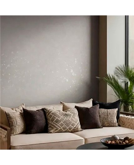 Ref.AB2500 ambiente con absolute textura estuco Nácar sobre fondo Topo