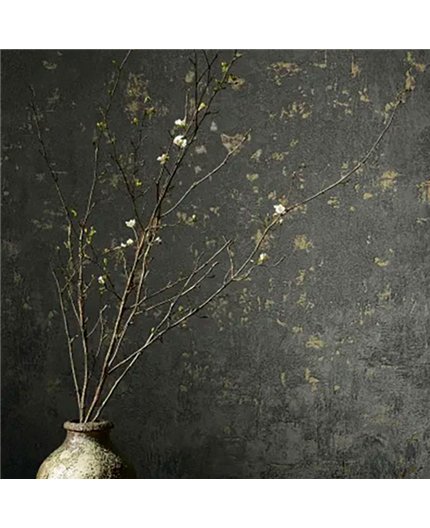 Ref.AB2373 estancia decorada con textura cemento Dorado y fondo Gris, absolute