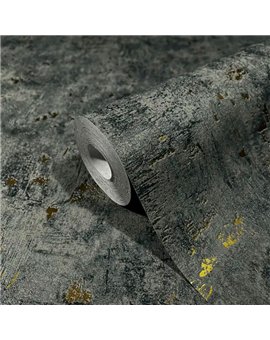 Ref.AB2373 ambiente real de textura cemento absolute, sobre fondo Gris en tonos Dorado