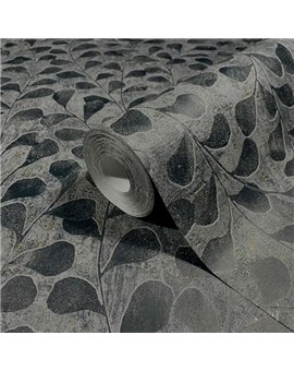 Ref.AB2503 foto de ambiente hojas trepadoras absolute fondo Gris con Dorado