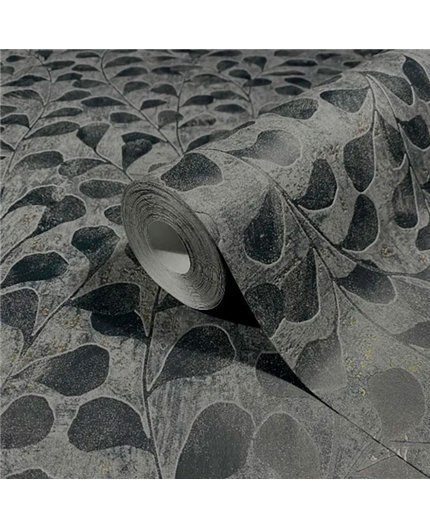 Ref.AB2503 foto de ambiente hojas trepadoras absolute fondo Gris con Dorado