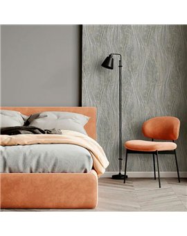 Ref.AB2494 estancia decorada con ondas marmoleadas Beige y fondo Gris, absolute