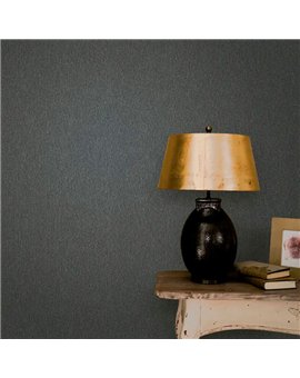 Ref.AB2538 ambiente con absolute rayado fino Negro y Plateado sobre fondo Gris