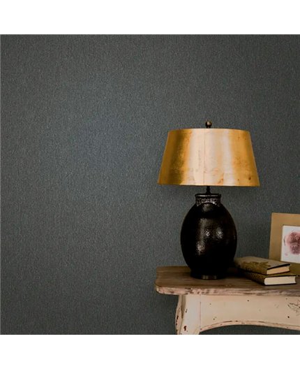 Ref.AB2538 ambiente con absolute rayado fino Negro y Plateado sobre fondo Gris