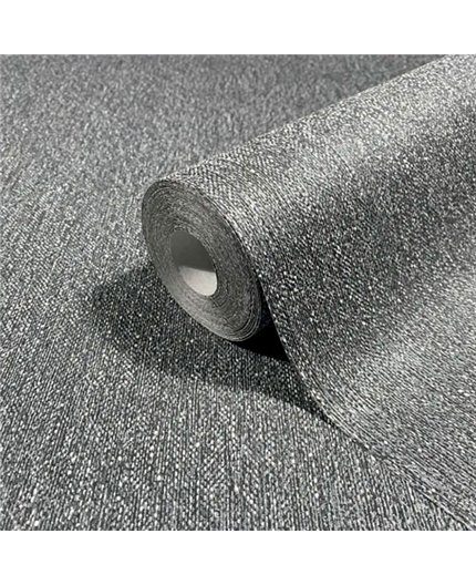 Ref.AB2538 foto de ambiente rayado fino absolute fondo Gris con Negro y Plateado
