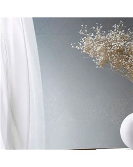 Ref.AB2547 estancia decorada con geométrico triángulos Plateado y fondo Gris, absolute