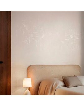 Ref.AB2550 ambiente con absolute geométrico cestería Nácar sobre fondo Blanco Roto
