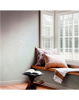 Ref.AB2549 estancia decorada con geométrico cestería Gris y Nácar y fondo Blanco Roto, absolute