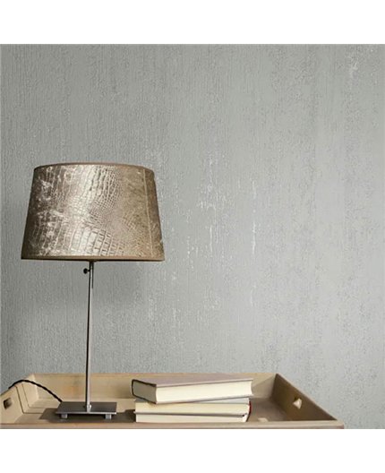 Ref.AB2227 estancia decorada con textura veladura Gris, Brillos y Nácar y fondo Blanco Roto, absolute