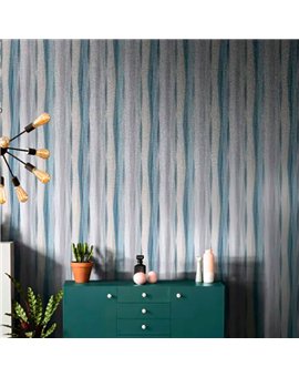 Ref.AB9009 estancia decorada con geométrico prismas Violeta, Azul, Gris, Beige y Morado y fondo Lila, absolute