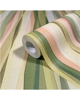 Ref.AB9010 foto de ambiente geométrico prismas absolute fondo Verde con Amarillo, Marrón y Beige