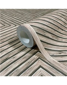 Ref.AB9018 ambiente real de madera geométrica absolute, acabado Marrón