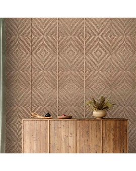 Ref.AB9019 ambiente con absolute madera geométrica en Marrón