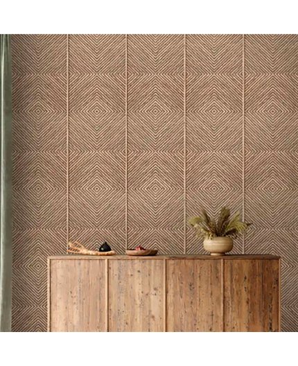 Ref.AB9019 ambiente con absolute madera geométrica en Marrón